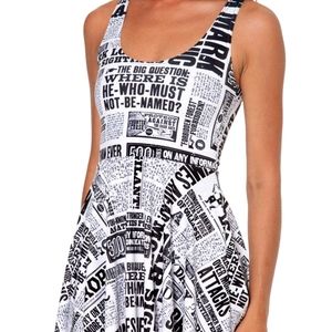 BlackMilk Daily Prophet Skater Dress Harry Potter